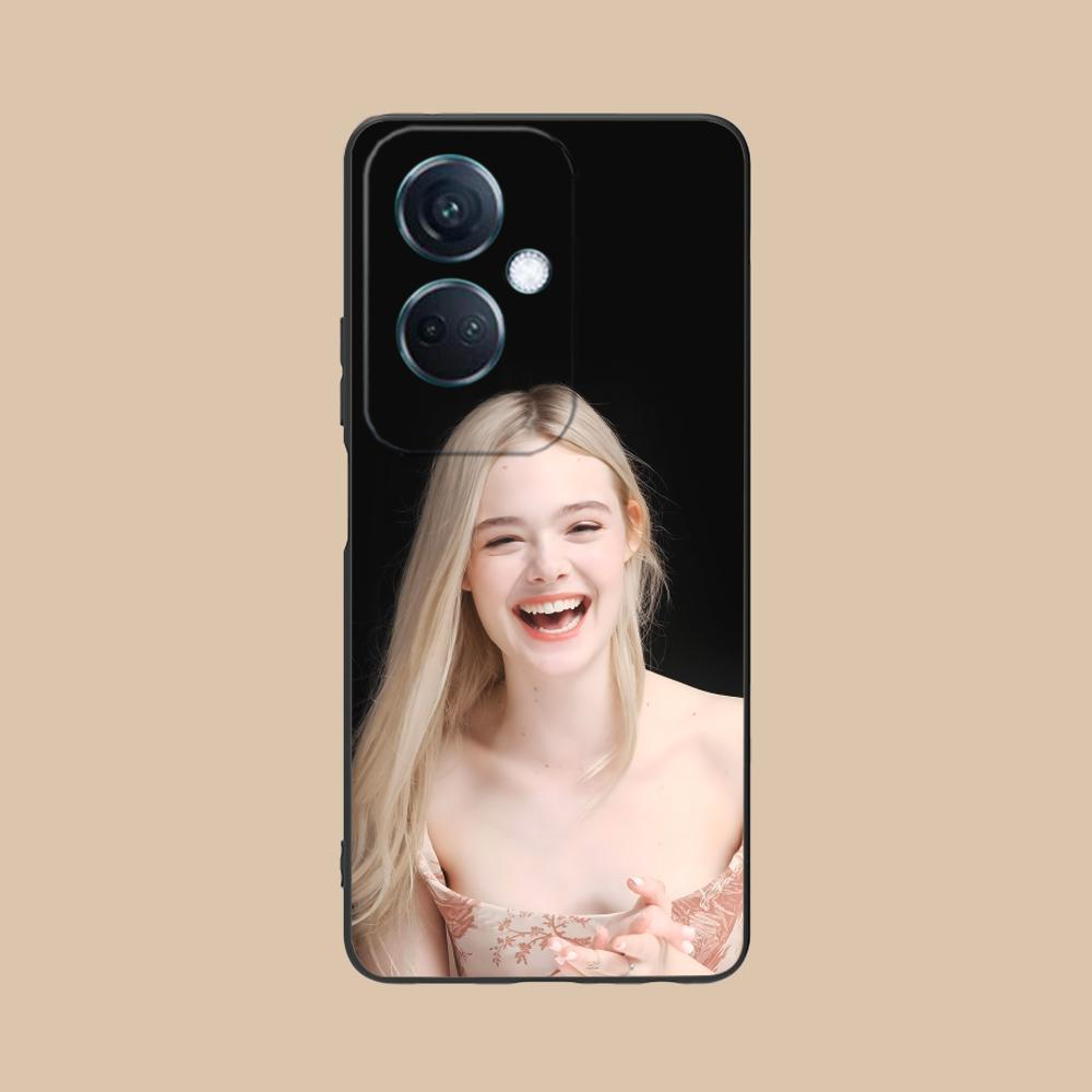 Elle Fanning Matte TPU Mobile Phone Case for OPPO Find X9 X8 X7 X6 X5 X3 X2 Plus S Pro Ultra Lite Colorful Printing Cover