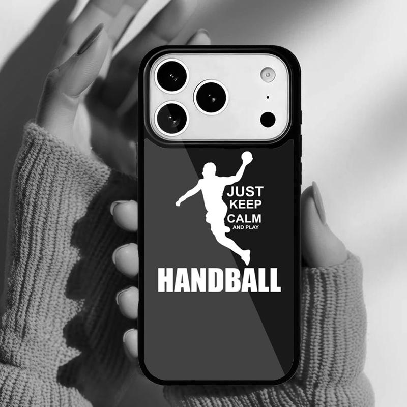 Eat sleep play Handball quotes Phone Case for iPhone 17 16 15 14 13 Pro Max Back Cover for 12 11 Pro Coque