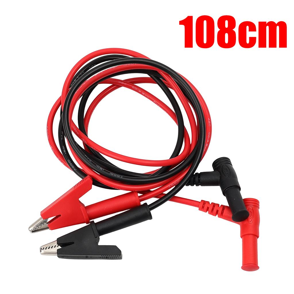 1/3set 108cm Alligator Clip To Banana Plug Test Cable Soft Cable Wires for Electrical Testing Lead Crocodile Clip Lab Multimeter
