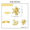 1/6/12pcs Silver/Gold Snowflake Napkin Ring Buckles Christmas Holiday Metal Napkin Holder New Year Gift Dinnig Table Decoration