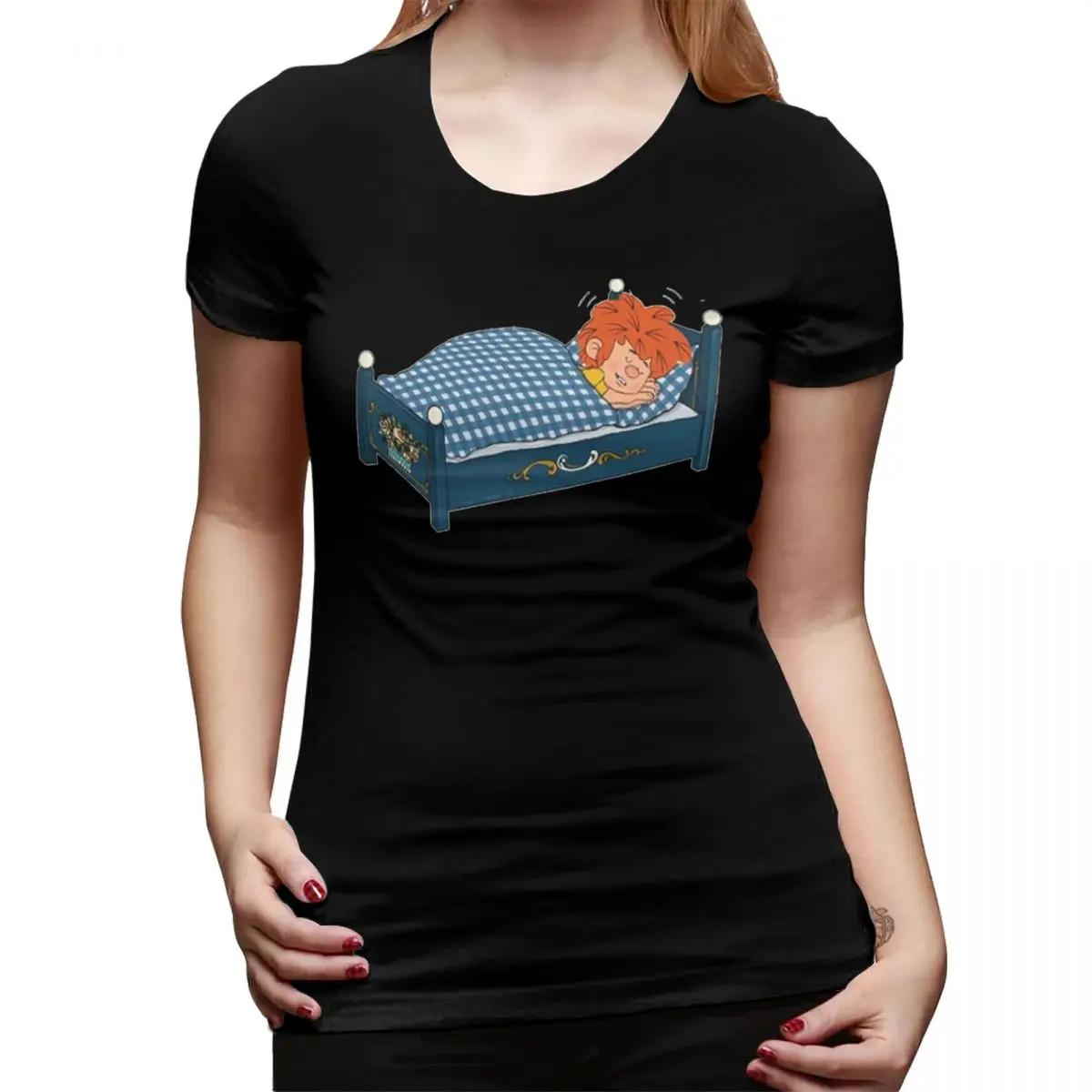 

Pumuckl Schlaft Auf Seinem Bett TShirt for Women Round Neck Streetwear T Shirts Womens Tees Short Summer Clothes Tops 4XL