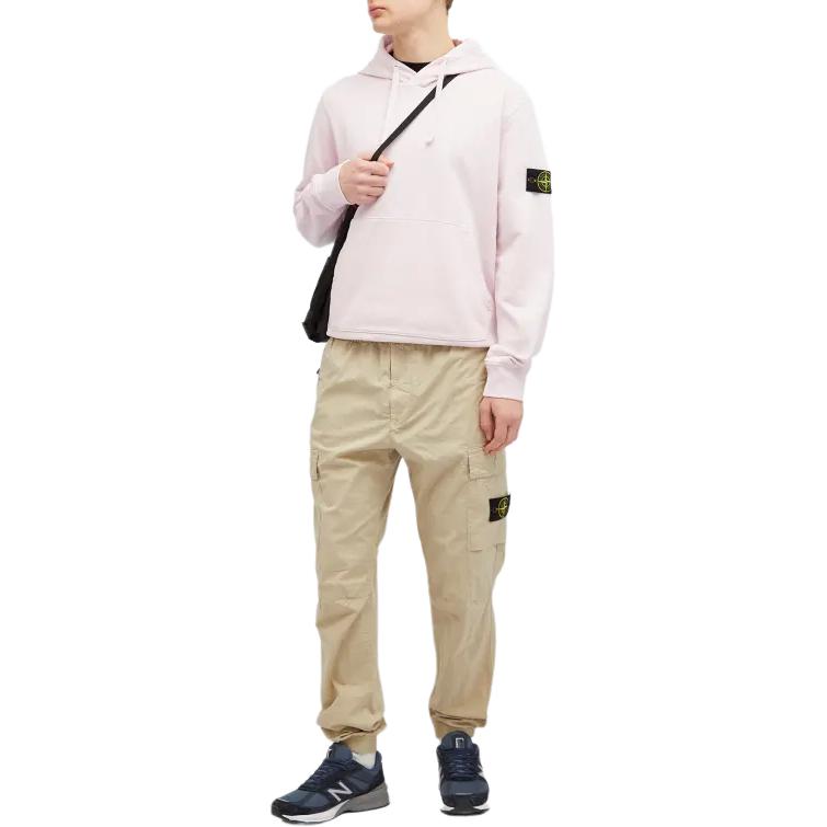 STONE ISLAND Felpa con Cappuccio e Toppa Logo Unisex Felpa Rosa 801564151-V0080