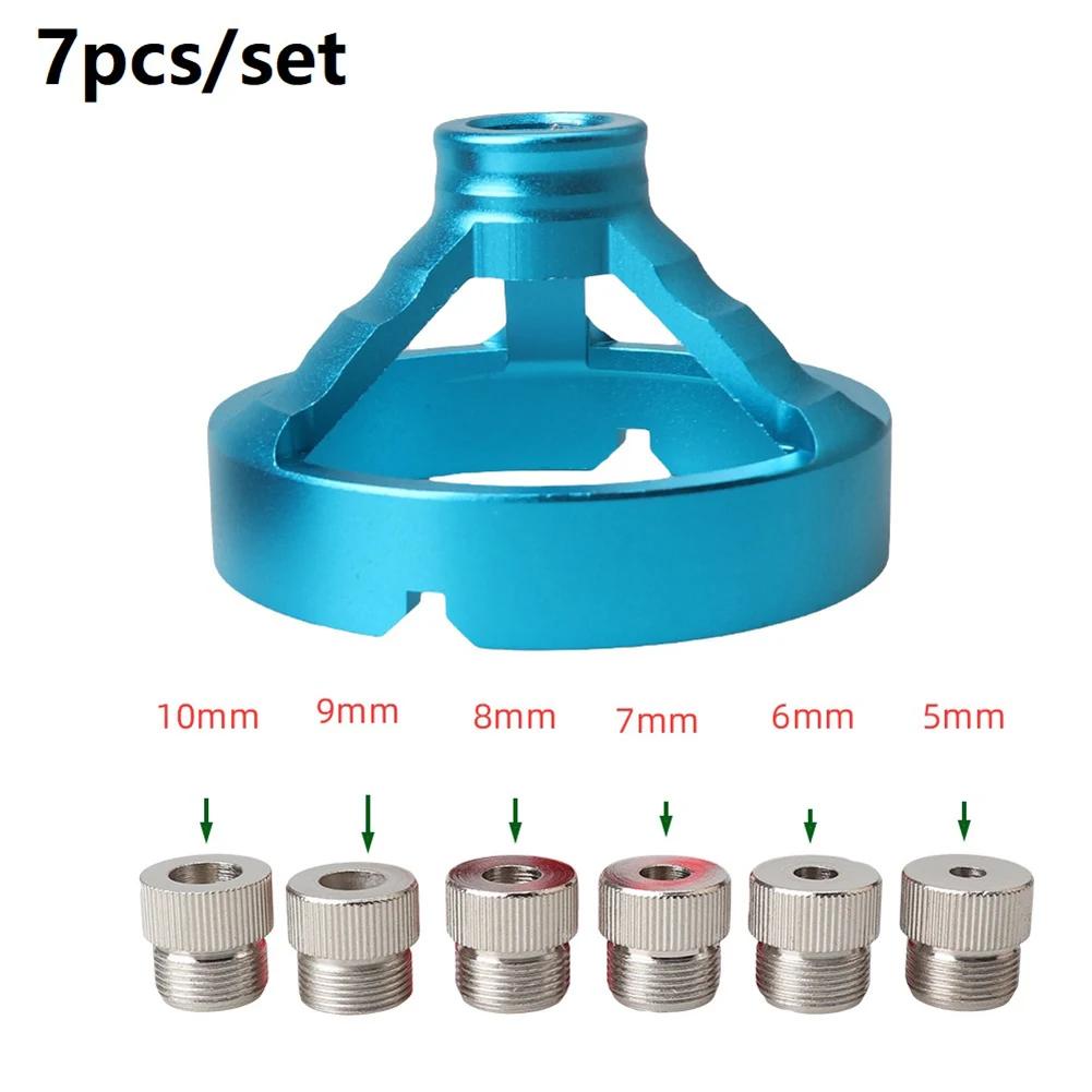 Multi Purpose Drill Guide Fixture Set Aluminum Alloy Vertical Drill Guide Fixture for Straight Corner Round V Drill Punch