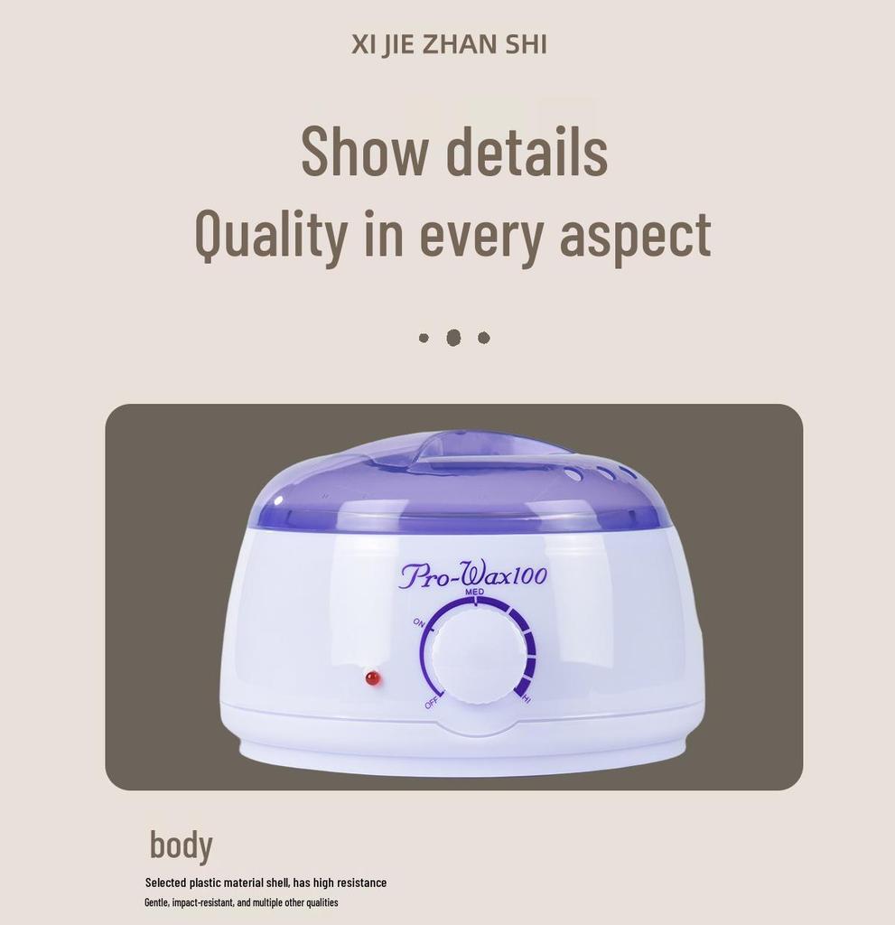 Cross-Border Hot Wax Therapy Machine for Hair Removal - Melting Pot with Honey Wax and Beauty Wax Beans