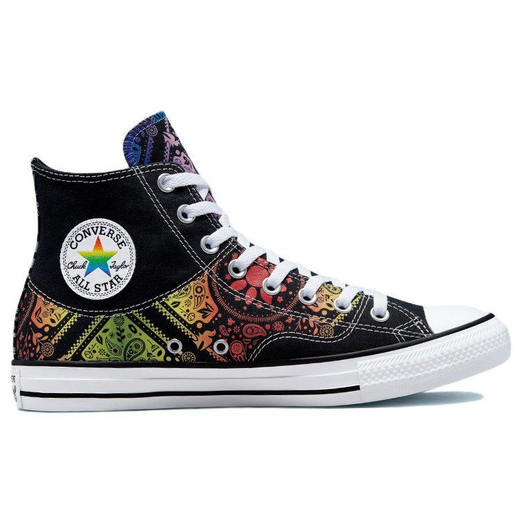 Converse Chuck Taylor All Star Abrasion Resistant High Top Canvas Shoes Unisex Black Green A02268C