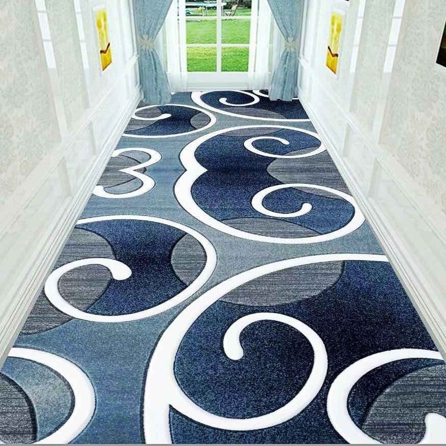 Retro Long Corridor Carpet Runners Aesthetic Luxury Hotel Hallway Decoration Home Aisle Non-slip Long Mat Walkway Rug Washable