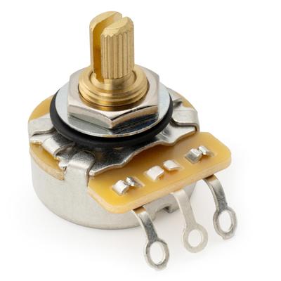 CTS 450G B250K Brass Short Split Shaft Potentiometer for Electric Guitar and Bass 1/4" 10% B-Curve
