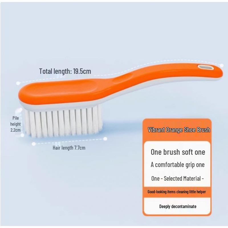 Soft Bristle Shoe Washing Brush - Household Cleaning Tool for Shoes and Clothes, Gentle and Non-Damaging.