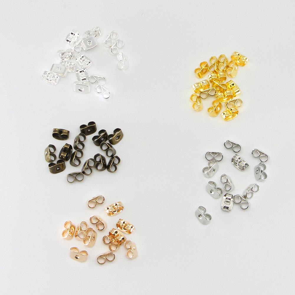 Metalowe Nakładki na Zatyczki do Uszu w Kształcie Motyla: Akcesoria do biżuterii DIY i Modne Dekoracje Kolczyków