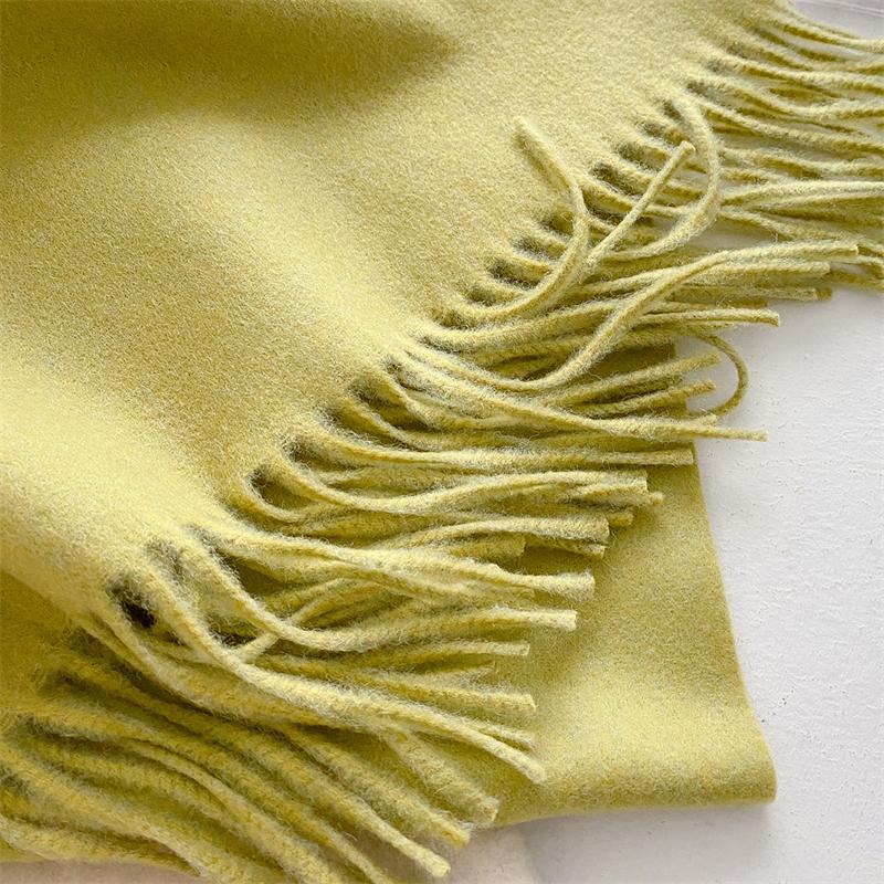 2025 Winter Wollschal für Damen Langer Warmer Kaschmirschal Hijab Einfaches Damen Schal Wickeltuch Weibliches Pashmina Bandana Kopftücher Neu