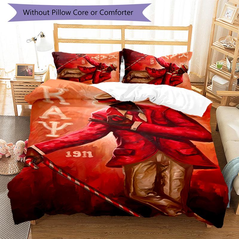 3pcs Kappa Alpha Psi logo3 pattern bedding set duvet cover set includes duvet cover &pillowcases, perfect all season bedroom decoration & gift