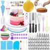 ZISIZ 296-Piece Cake Decorating Kit with Turntable