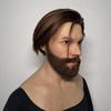 Funny uncle silicone mask, live streaming party mask