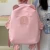 Kawaii Capybara Nylon Backpack Korean Style Cartoon Students Book Bag Capybara School Bag  Outdoor