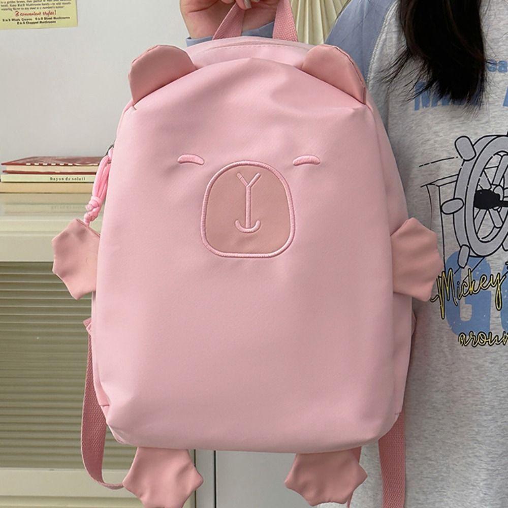 

Kawaii Capybara школьная сумка корейский стиль мультфильм студенты сумка для книг Capybara нейлоновый рюкзак для девочек