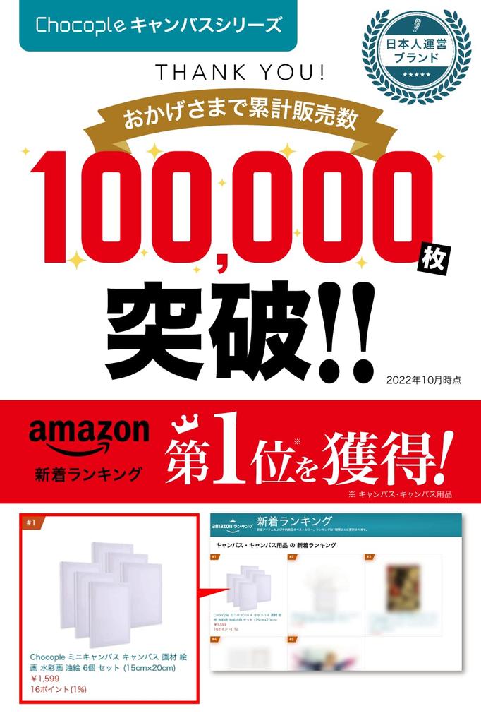 Chocople Leinwand, Malkarton, Mini-Leinwand, Rechteckig, Künstlerbedarf, zum Malen, Aquarell, Ölmalerei (15cm x 20cm)