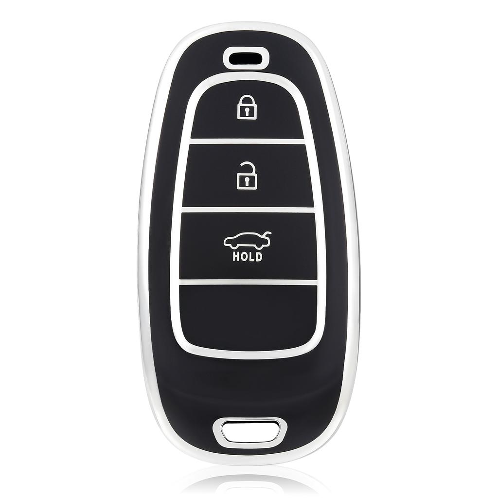 3 Buttons Fob Cover For Hyundai Santa Fe Tucson NEXO NX4 Atos Prime Solaris Car Remote Key Case Cover Auto Accessories