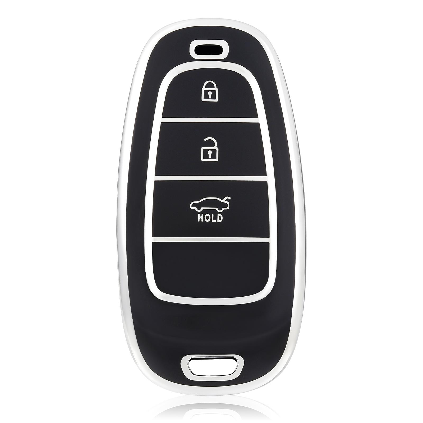 

3 Buttons Fob Cover For Hyundai Santa Fe Tucson NEXO NX4 Atos Prime Solaris Car Remote Key Case Cover Auto Accessories