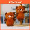 Raccoon Plush Keychain Cute Soft Toy With Pp Cotton Filling For Bags And Gifts