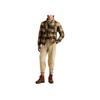 Polo Ralph Lauren Plaid Color Block Single Breasted Long Sleeve Shirt Men shirts Brown MNPOWOV16824012-200