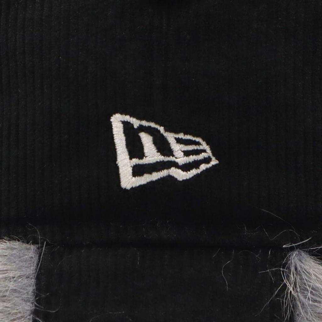 New Era Kinder Trapper Cordhemd, Einfarbig Schwarz, M/L, KINDER TRAPPER CORD SCHWARZ