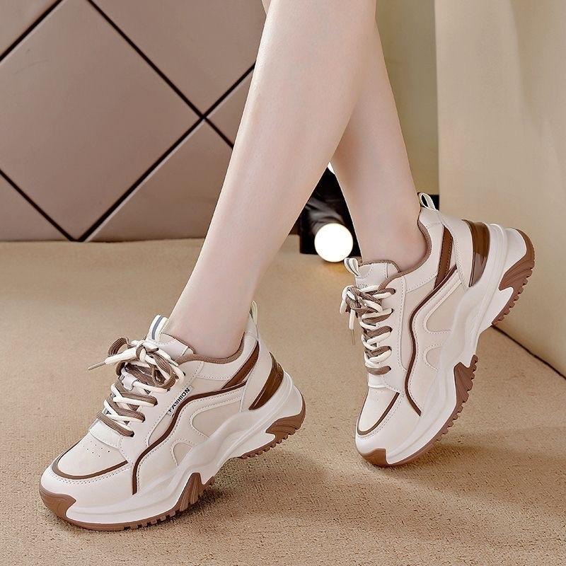 Women's Shoes Platform Mixed Colors All-match Casual Comfortable Breathable Sneakers Women Wear-resistant 2024 New Fashion