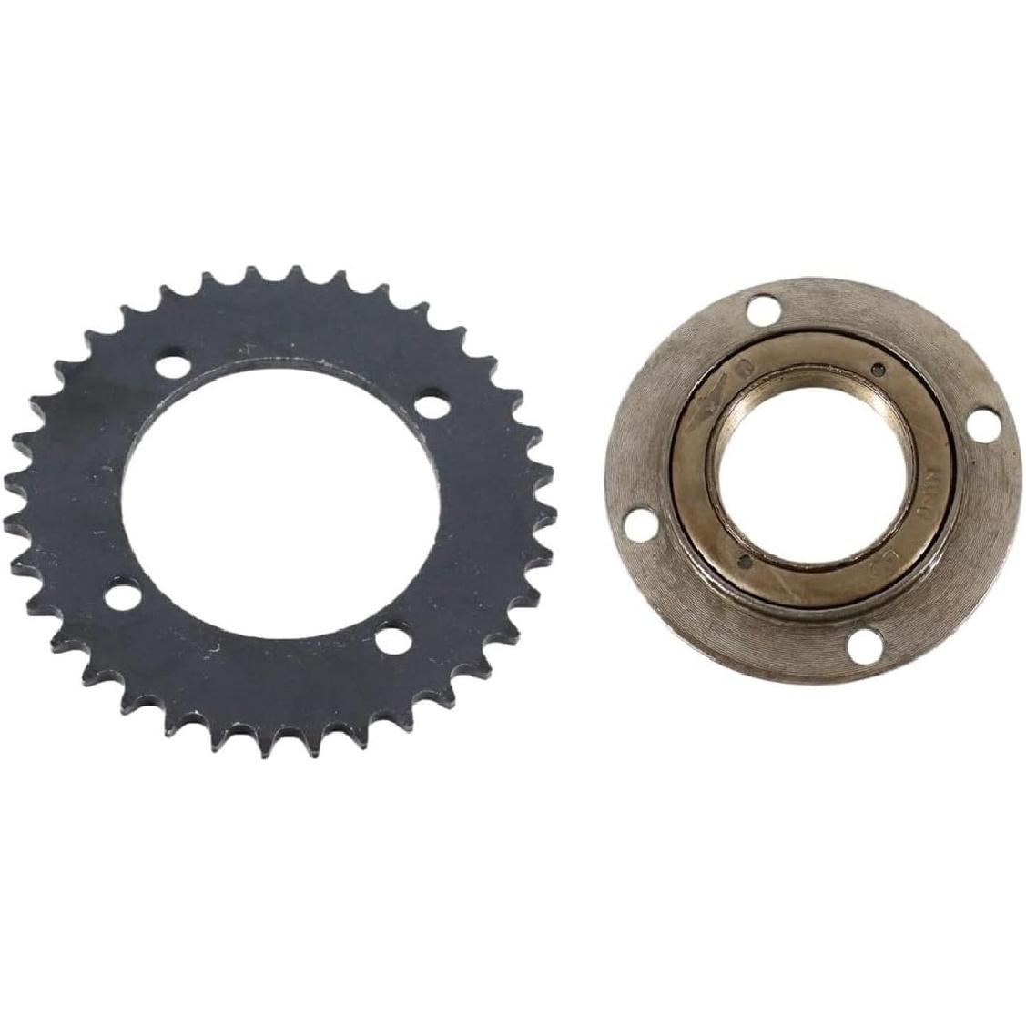 T8F rear sprocket black T8F 36T tooth 54mm and flywheel adapter compatible 47cc 49cc pocket bike petrol scooter universal