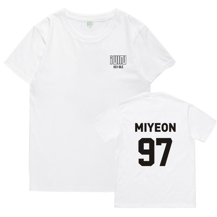 GIDLE Same T Shirt Fans NEVERLAND Tops Women Unisex Summer Short Sleeve Kpop I NEVER DIE MIYEON MINNIE SOYEON YUQI SHUHUA TShirt