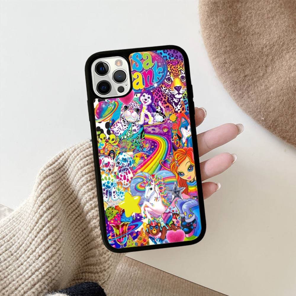 Lisa Frank Art Phone Case For IPhone 16 Pro Max 15 14 Plus 14 13 12 11 17 PC+TPU Cases Back Cover