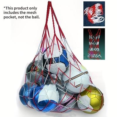 Outdoor Sports Soccer Carry Bag Portable Sports Rope Equipment  Ball Mesh Bag Can Hold 10 Balls
