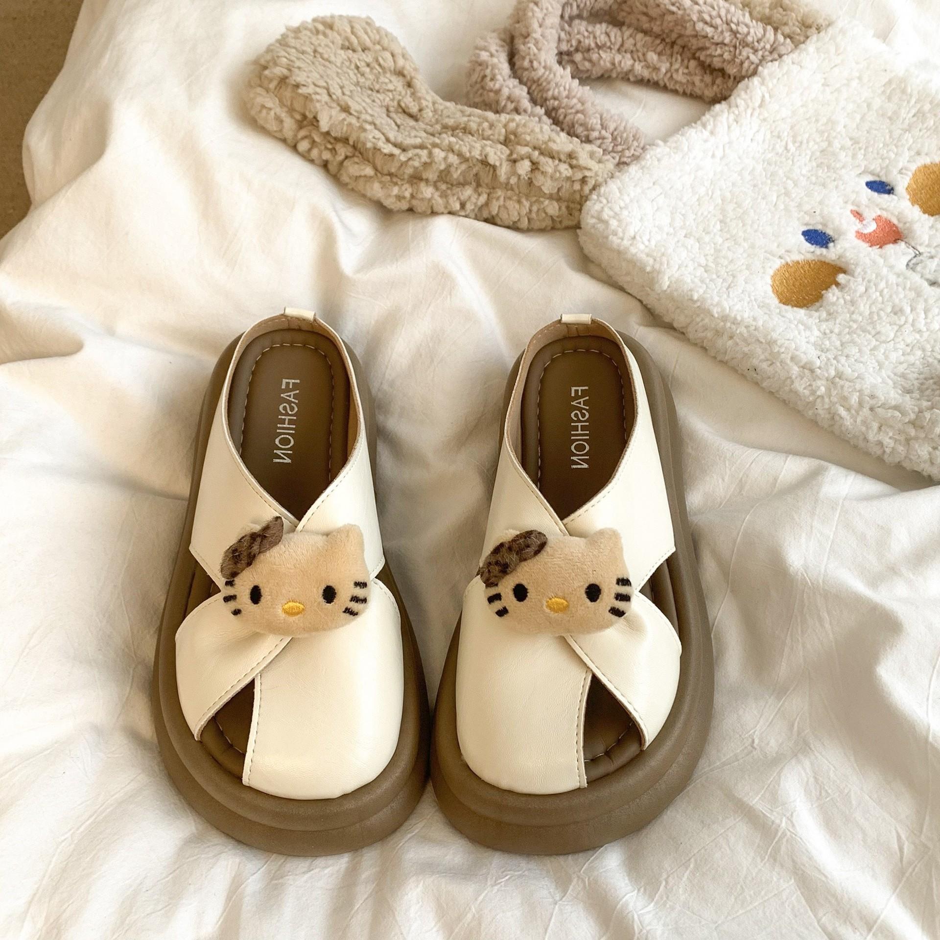 

Thick bottom heightening Birkenstock bag head half slippers women s summer wear 2025 new small high-end fashion sandals 35