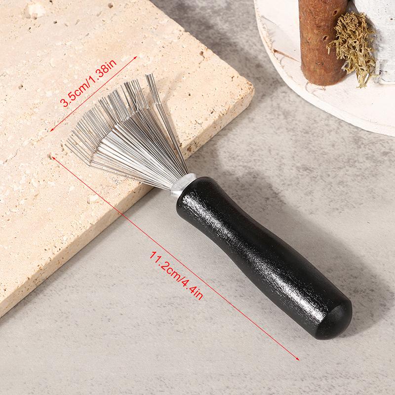 Holzkammreiniger Empfindliche Reinigung Abnehmbare Haarbürste Kammreiniger Werkzeug