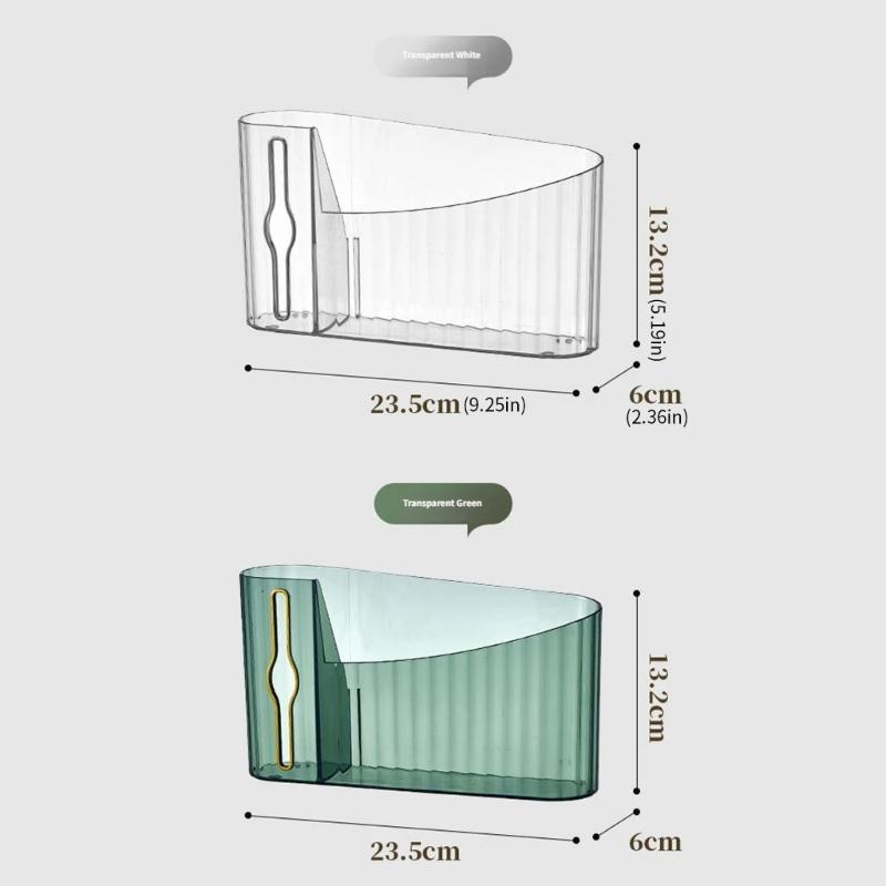 Multipurpose Plastic Bag Storage Box Large Capacity Wall Mounted Trash Bag Holder Dispenser For Daily Use