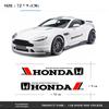 2Pcs Car Side Door 3D Sticker Badge Decal Decoration Auto Accessories For Honda Civic 4d XR-V CRV HRV City Odyssey Jazz Styling