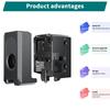 Sada tvrzených ocelových trysek pro hotend pro Elegoo Centauri Carbon 0,2/0,4/0,6/0,8 mm Hot End Ocelová mosazná tryska Díly 3D tiskárny