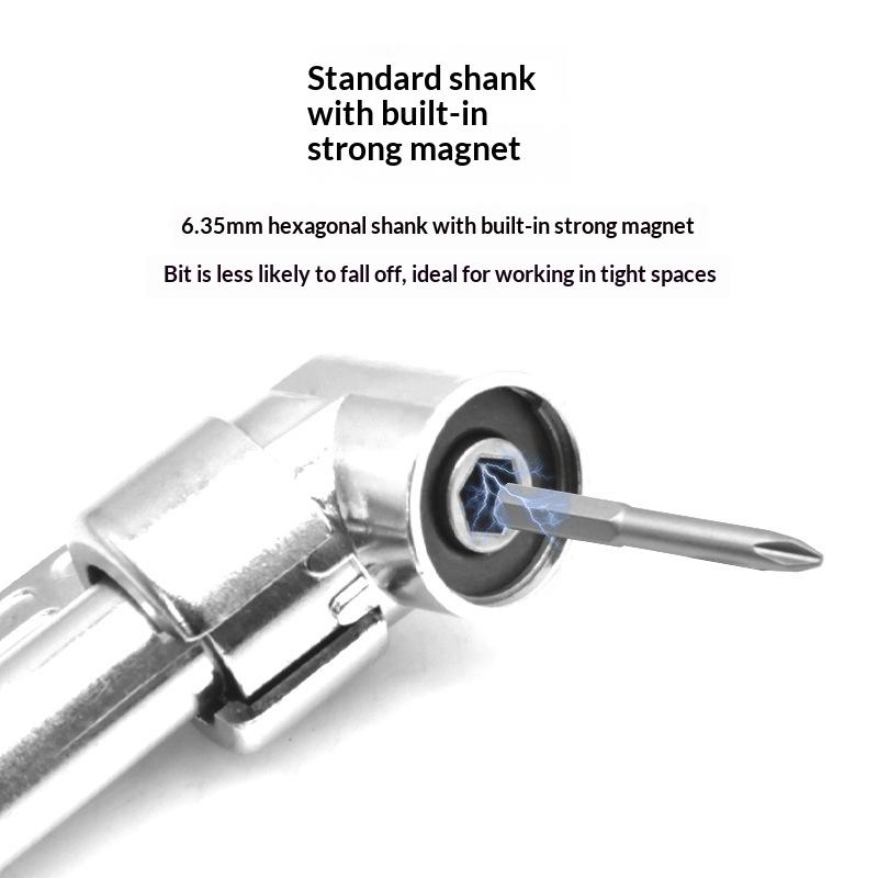 Portable 105° Right Angle Drill Bit Adapter 1/2Pcs Angled Screwdriver for Outdoor Tight Space Repair Work