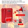 Fire Alarm Warning Strobe Siren Horn Sound & Strobe Alert Security System for Home Office Hotel