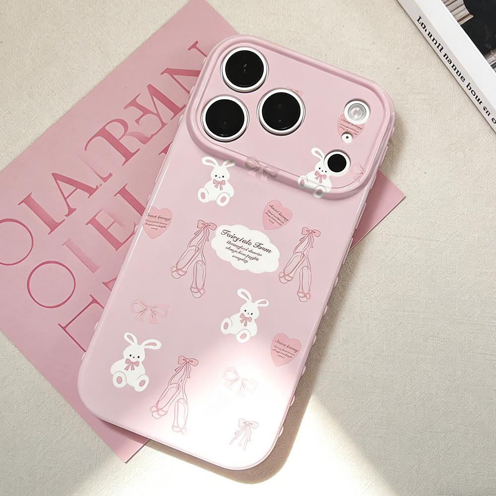 

Little Rabbit Doll Drop-Proof Phone Case for iPhone 17/17 Pro, Compatible with Model 15/16/14, New Protective Cover for Women iPhone 12 Pro