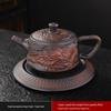 Purple Clay Auspicious Dragon Teapot Set