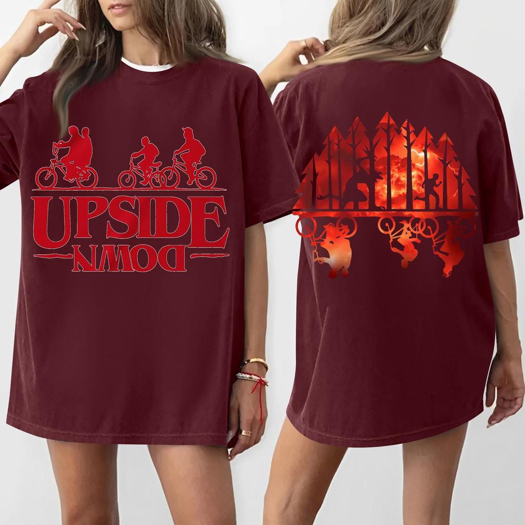 Women's Round Neck Printed Short-sleeved T-shirt Top