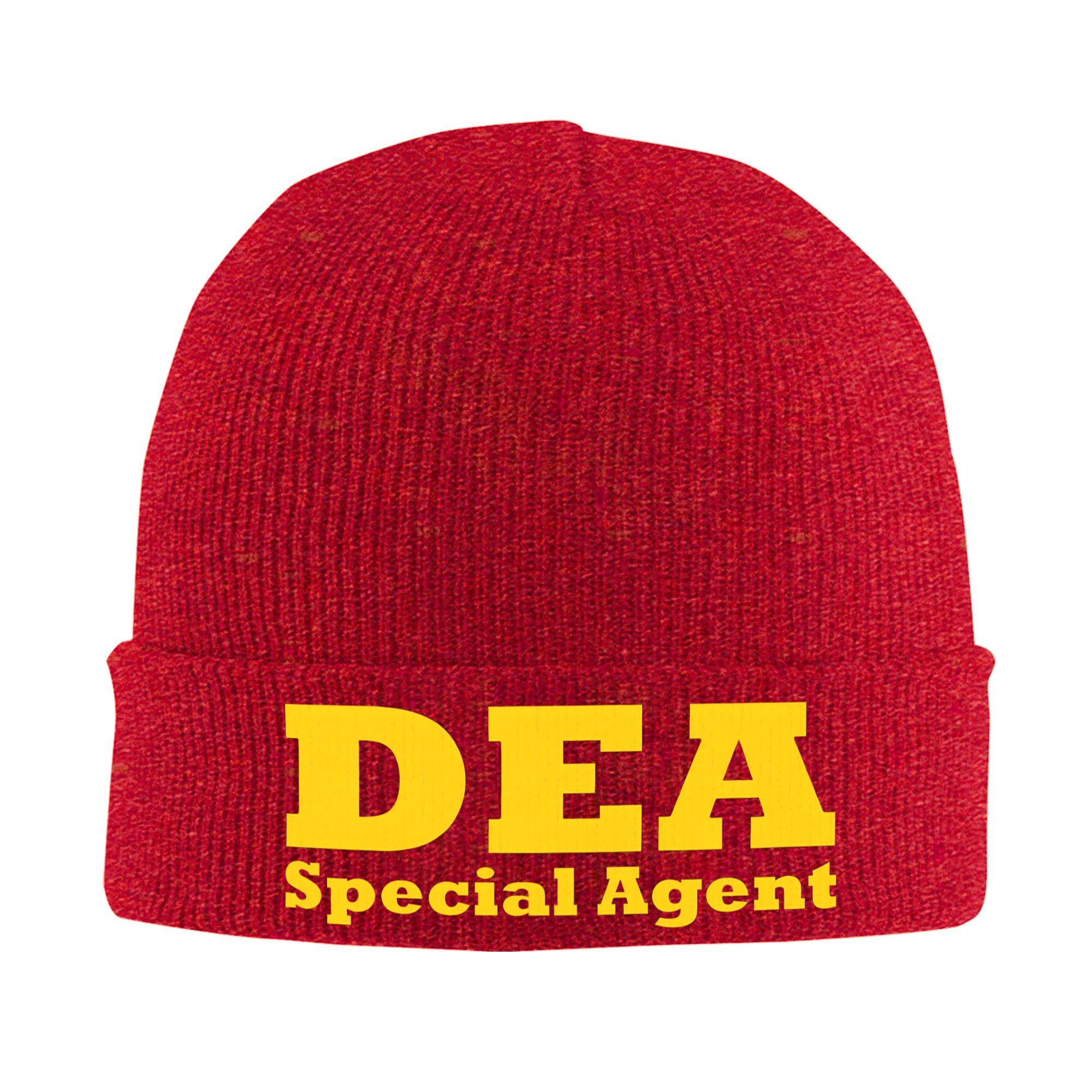 

DEA Special Agent Knitted Hat Beanie Hats Kpop Elastic FeUnisex Unisex Bonnet Hats Autumn Graphic Cool Caps Gift One Size