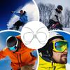 Skibrillen-Einsatzadapter Klar Einfach zu bedienen Anti-Rutsch Leicht Tragbar für Motorrad Männer Frauen Snowboard Motocross Sportarten