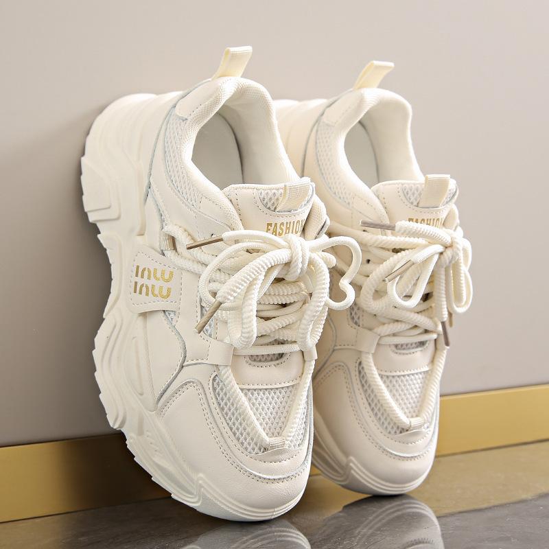 Popular Dad Shoes Children 2025 New Spring and Autumn Platform Internet Celebrity Leisure Sports Student Running Shoes Women's Shoes