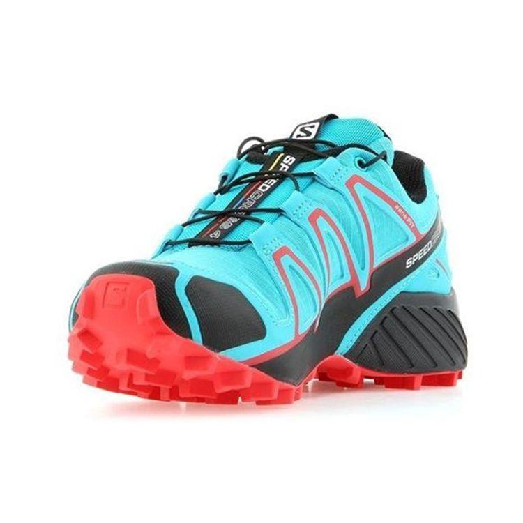 SALOMON Speedcross 4 Low Comfortable Durable Outdoor Functional Shoes Women Shoes Lake-Blue 383102