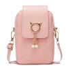 Mobile phone bag women's fashion women's shoulder bag fresh and sweet embossed messenger bag