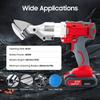21V High-speed Rotating Head Electric Metal Cutter, Dual Speed Adjustable Cutting Tool with Box & LED Light for Iron, Aluminum