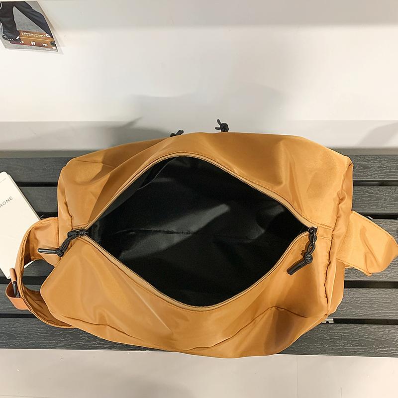 Large Capacity Duffel Bag Solid Color Short Distance Travel Bag Gym Bag Storage Bag