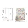 Butterfly Flower Pattern A5 Binder Photo Album Kpop Idol Photo Card Collection Books Loose-Leaf Album Photocard Holder Gift
