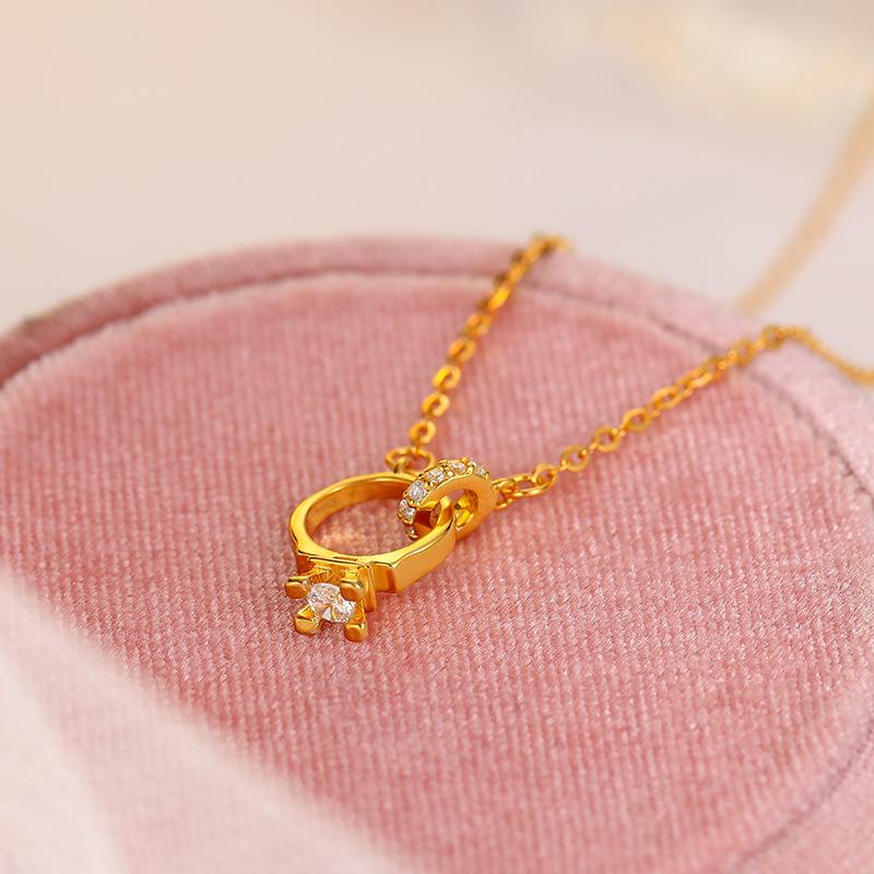 Banyan Tree S925 Silver Mobius Pendant Necklace - Light Luxury, Niche Ins Cold Style Clavicle Chain