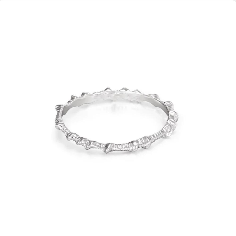 Minimalist Cold Style Personality Texture Ring Joint Ring Nana Same New Index Finger Ring